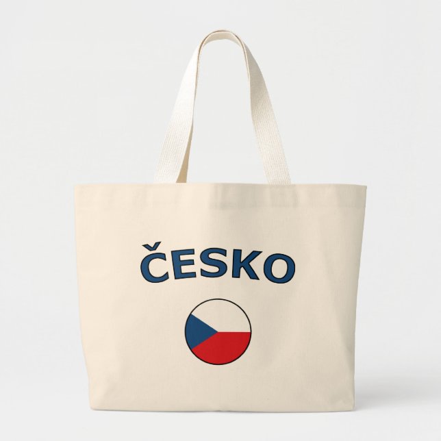 nation-circle-czech large tote bag (Front)