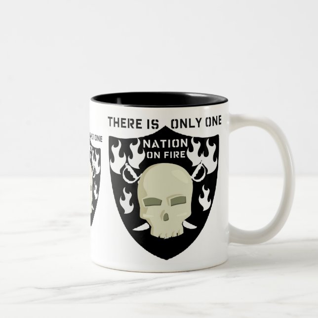 NATION ON FIRE - THERE IS ONLY ONE Two-Tone COFFEE MUG (Right)