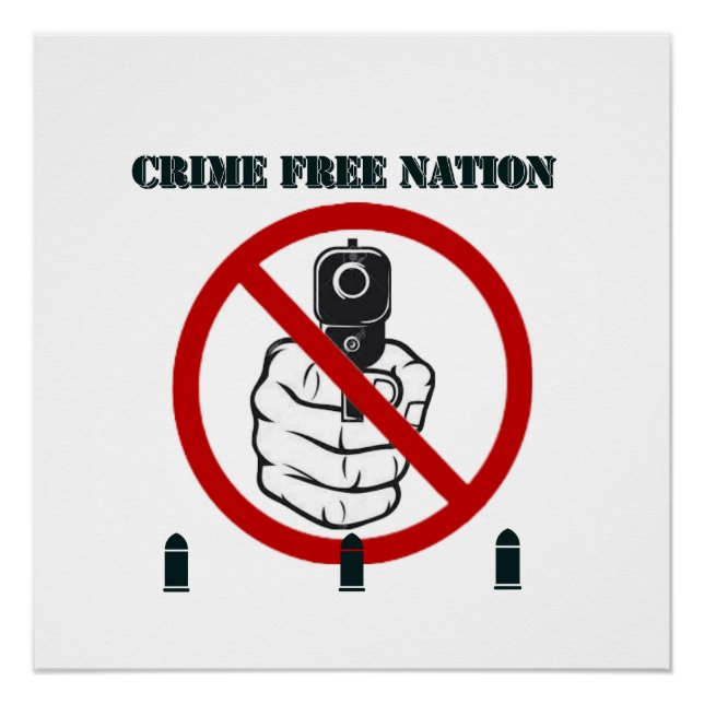 Nation sans crime - Poster brillant (Devant)