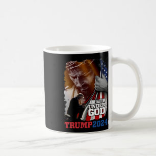 Nation Under God President Trump 2024 America Chri Coffee Mug