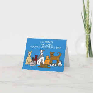 National Adopt a Shelter Pet Day April 30th Card
