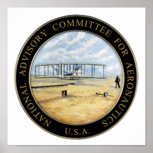 National Advisory Committee for Aeronautics Logo Poster
