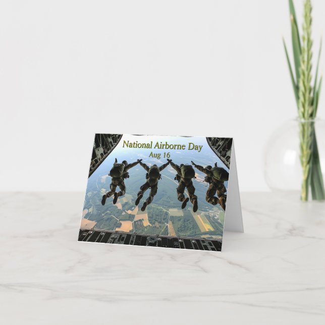 National Airborne Day Card (Front)