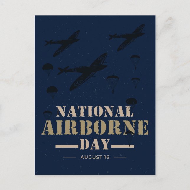 National Airborne Day Postcard (Front)