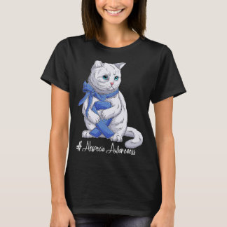 National Alopecia Awareness Month Blue Ribbon Cute T-Shirt