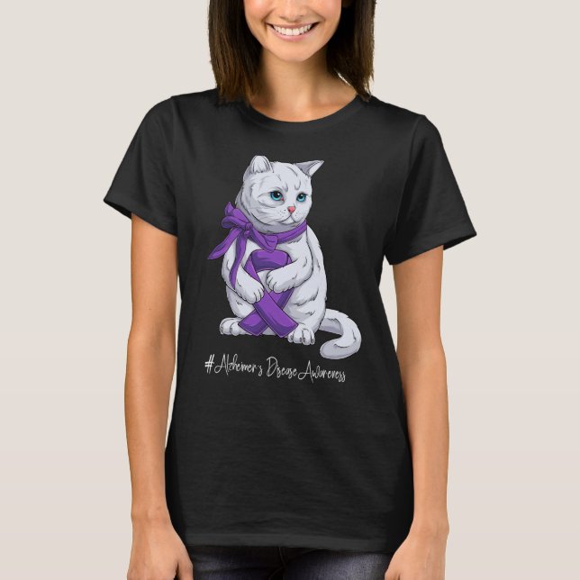 National Alzheimer's Disease Awareness Month Purpl T-Shirt (Front)