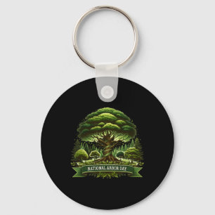 National Arbor Day Tree Care For A Happy Arbor Day Keychain