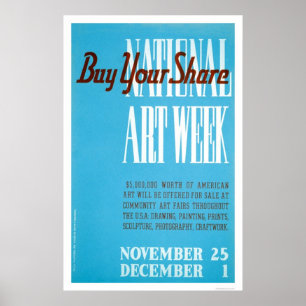 National Art Week 1938 WPA Poster