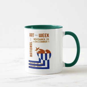 National Art Week  - WPA Poster - Mug