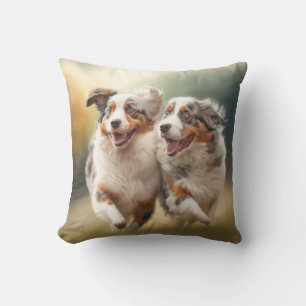 National Australian Shepherd Day, Aussie Dog Throw Pillow