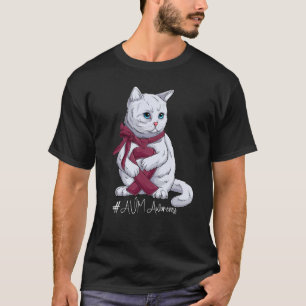 National AVM Awareness Month Burgundy Ribbon Cute T-Shirt