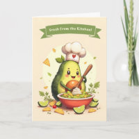 National Avocado Day Cute Avocado Chef with Bowl