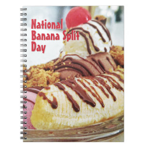National Banana Split Day Notebook