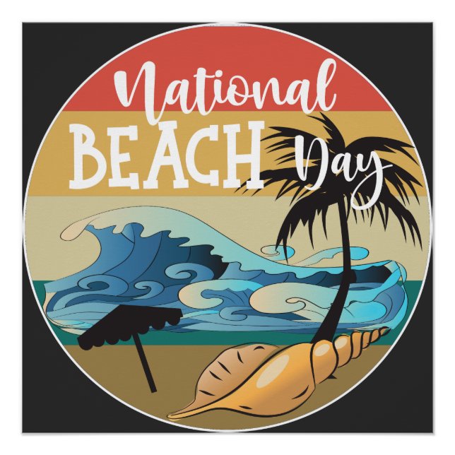 National Beach Day Sign (Front)