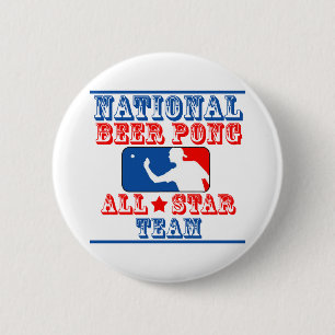 National Beer Pong Team 2 Inch Round Button