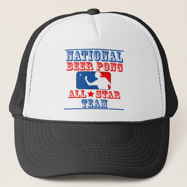 National Beer Pong Team Trucker Hat (Front)