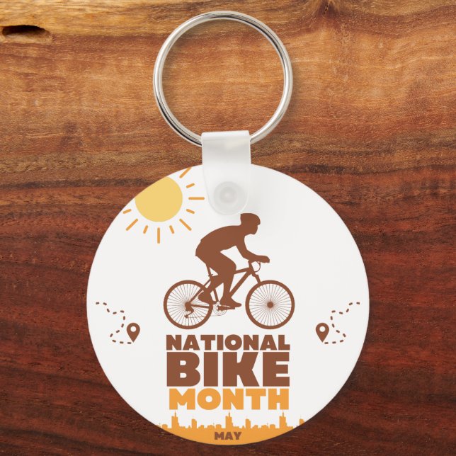 National Bike Month Keychain (Front)