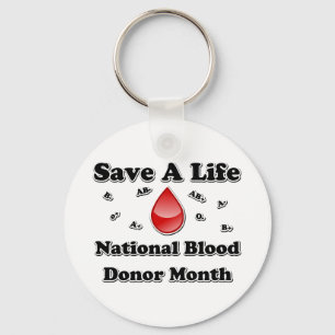 National Blood Donor Month - Save A Life Keychain