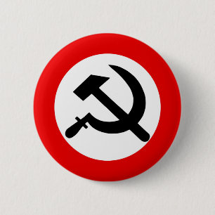 National Bolshevik Party Flag 2 Inch Round Button