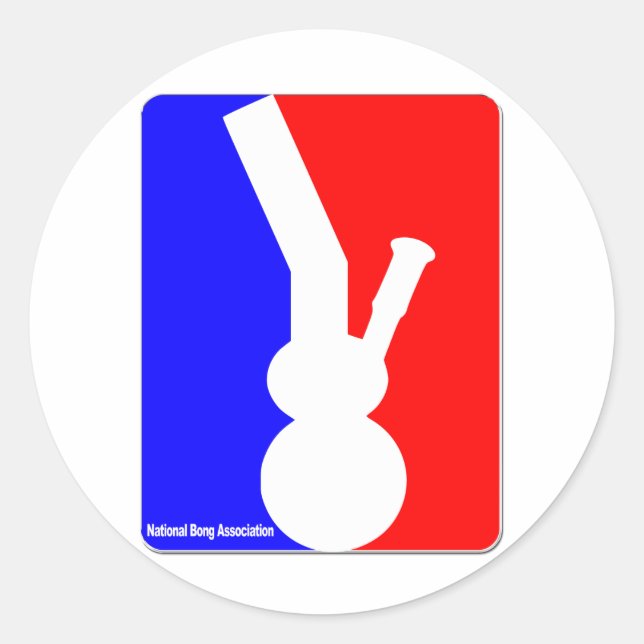 National Bong Association Classic Round Sticker (Front)