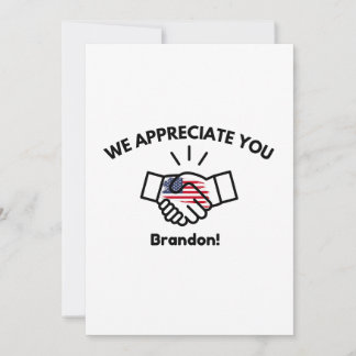National Brandon Day Thank You Card