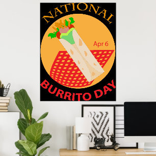 National Burrito Day Poster