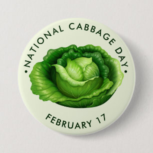 National Cabbage Day 3 Inch Round Button