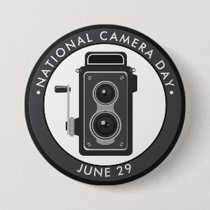 National Camera Day 3 Inch Round Button