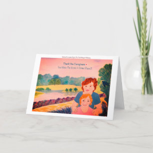 National Caregivers Appreciation Day Thank You Car Card