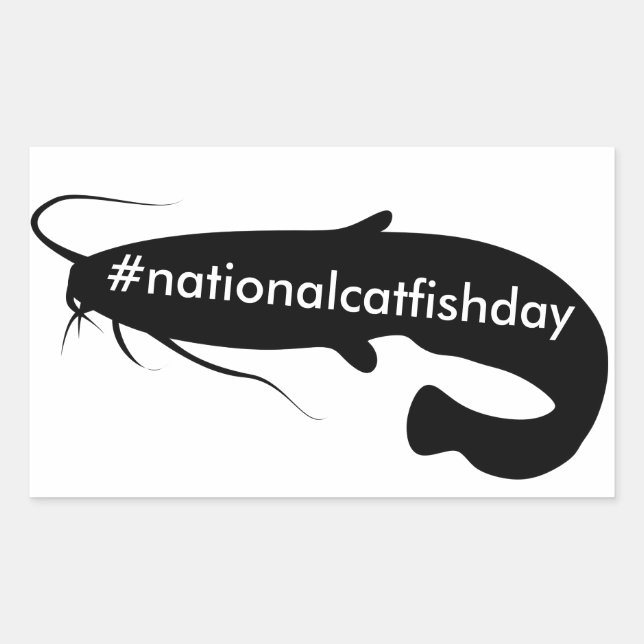 National Catfish Day  Sticker (Front)