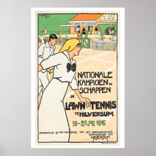 National Championships in Lawn Tennis in Hilversum Poster