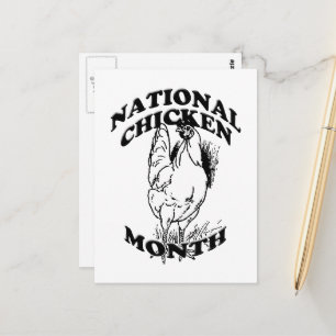 National Chicken Month Postcard