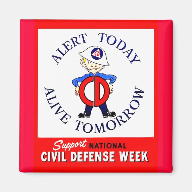National Civil Defence Week Magnet (Front)