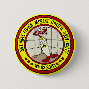 National Clown Mental Health University 2 Inch Round Button