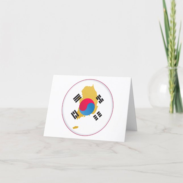 National Colours Of South Korea Thank You Card (Creator Uploaded)