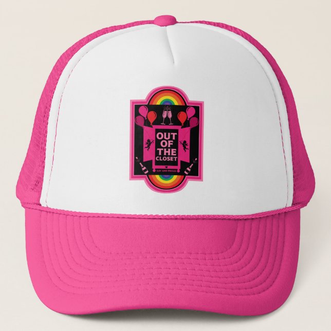 National Coming Out Day NCOD Trucker Hat (Front)