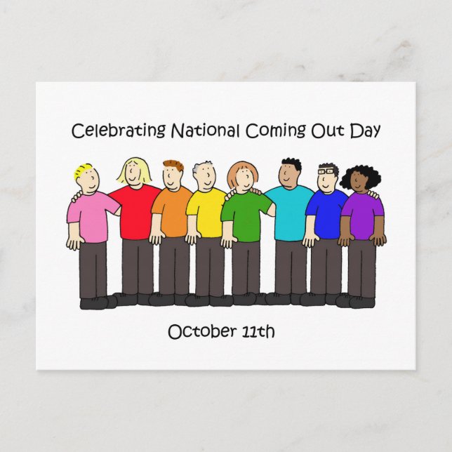 National Coming Out Day - October 11th Postcard (Front)