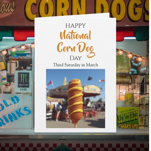 National Corn Dog Day | Third Saturday in March Card (Creator Uploaded)