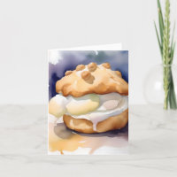 National Cream Puff Day D - January 2 - Watercolor