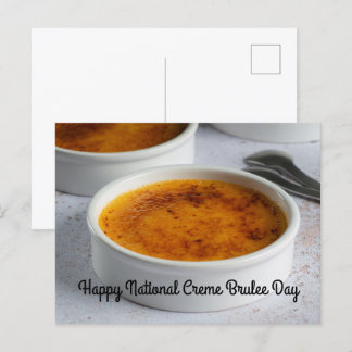 National Creme Brulee Day Postcard