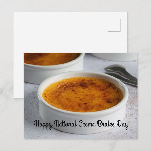 National Creme Brulee Day Postcard (Front/Back)
