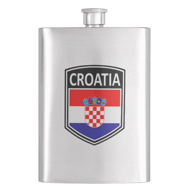 National - Croatia Hip Flask (Front)