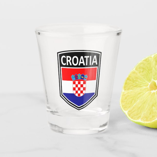 National - Croatia Shot Glass (Front)