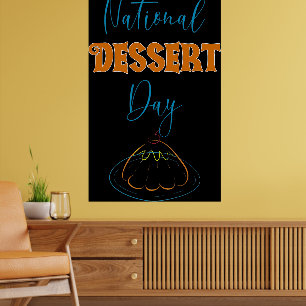 National Dessert Day Poster