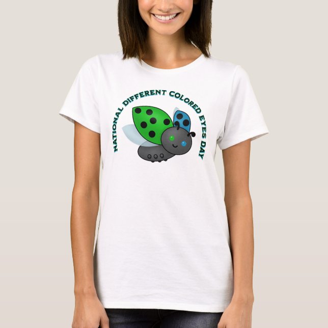 National Different Coloured Eyes Day T-Shirt (Front)