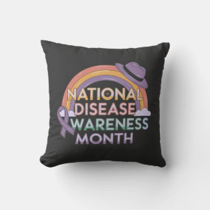 National Disease Awareness Month Stand Together Throw Pillow