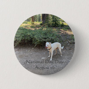 National Dog Day August 26 2 Inch Round Button