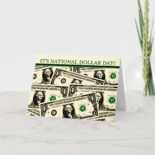 National Dollar Day Happy Birthday Card