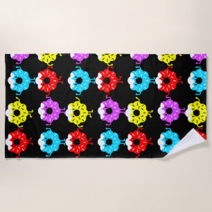 National Doughnut Day Doughnuts Beach Towel