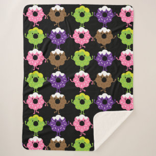 National Doughnut Day Sherpa Blanket